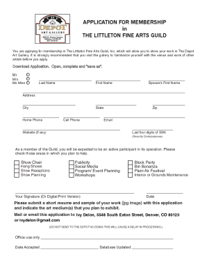 and sample of your work (jpg image ... - The Depot Art Gallery