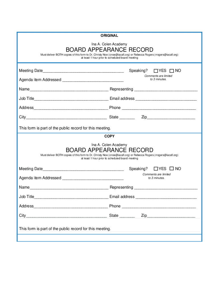 Form preview