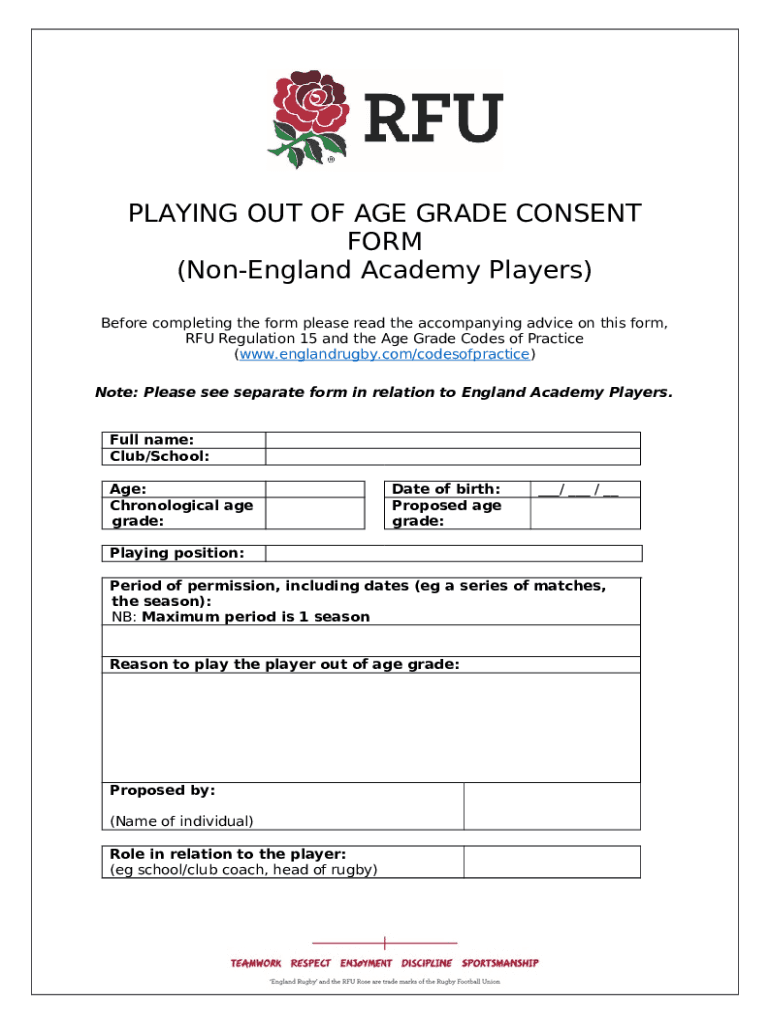 Before completing the please read the advice on this , RFU