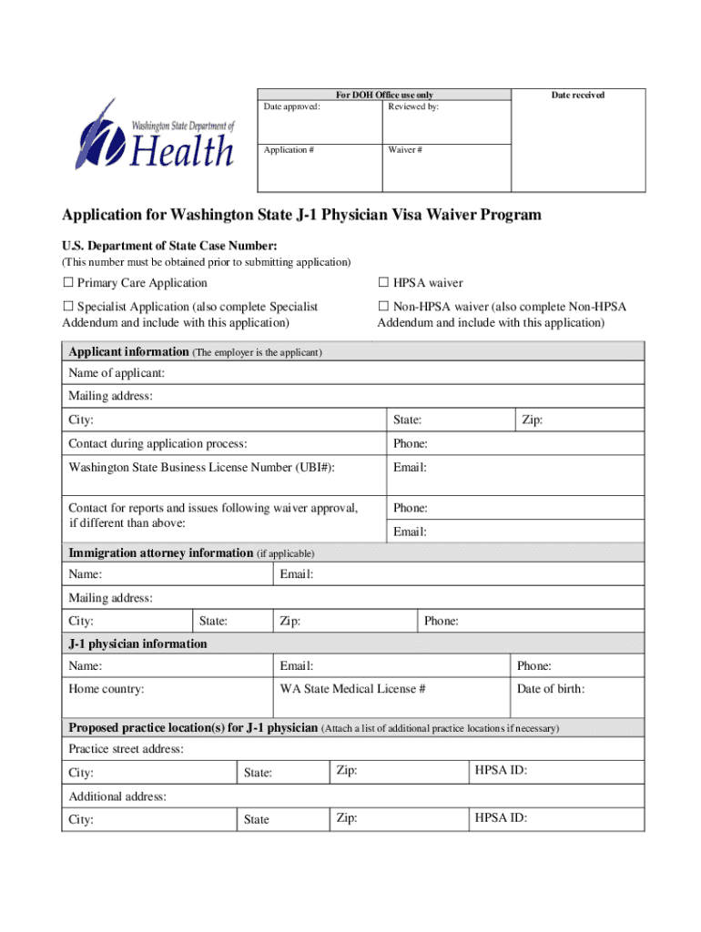 washington j1 waiver Preview on Page 1