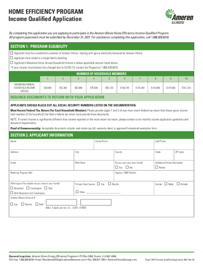 illinois income qualified Preview on Page 1