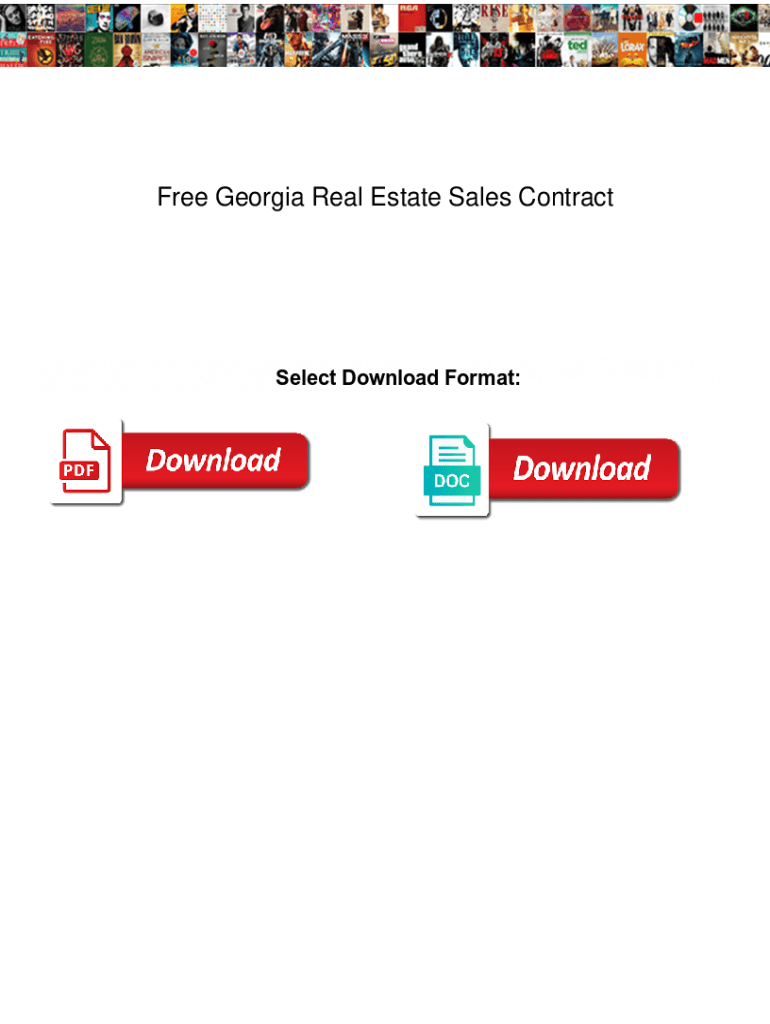 Fillable Online Free Real Estate Purchase Agreement
