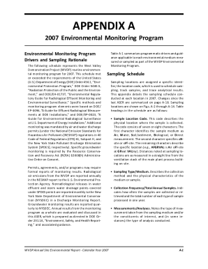Fillable Online of Environmental Monitoring Program Sample Points ...