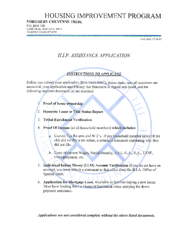 Fillable Online Cheyenne Housing AuthorityPublic Northern Cheyenne