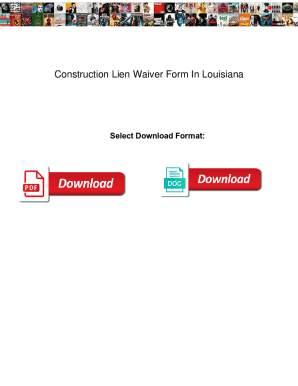 construction lien waiver form