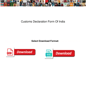Customs Declaration Form Of India. Customs Declaration Form Of India designs