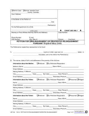 AFFIDAVIT OF RELINQUISHMENT COUNSELING - courts.state.co.us