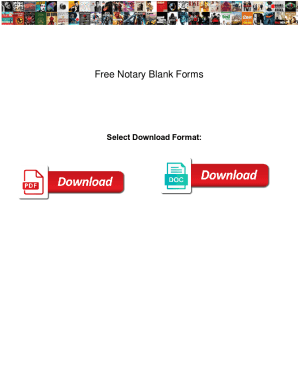 Free Notary Blank Forms