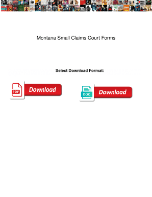 Fillable Online Montana Small Claims Court Forms Montana Small Claims Fillable Online Montana Small Claims Court Forms Montana Small Claims