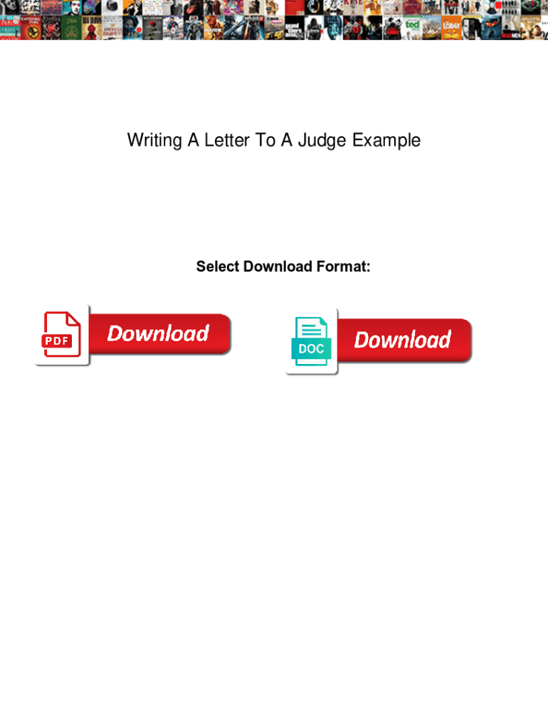Fillable online writing a letter to a judge example writing a letter