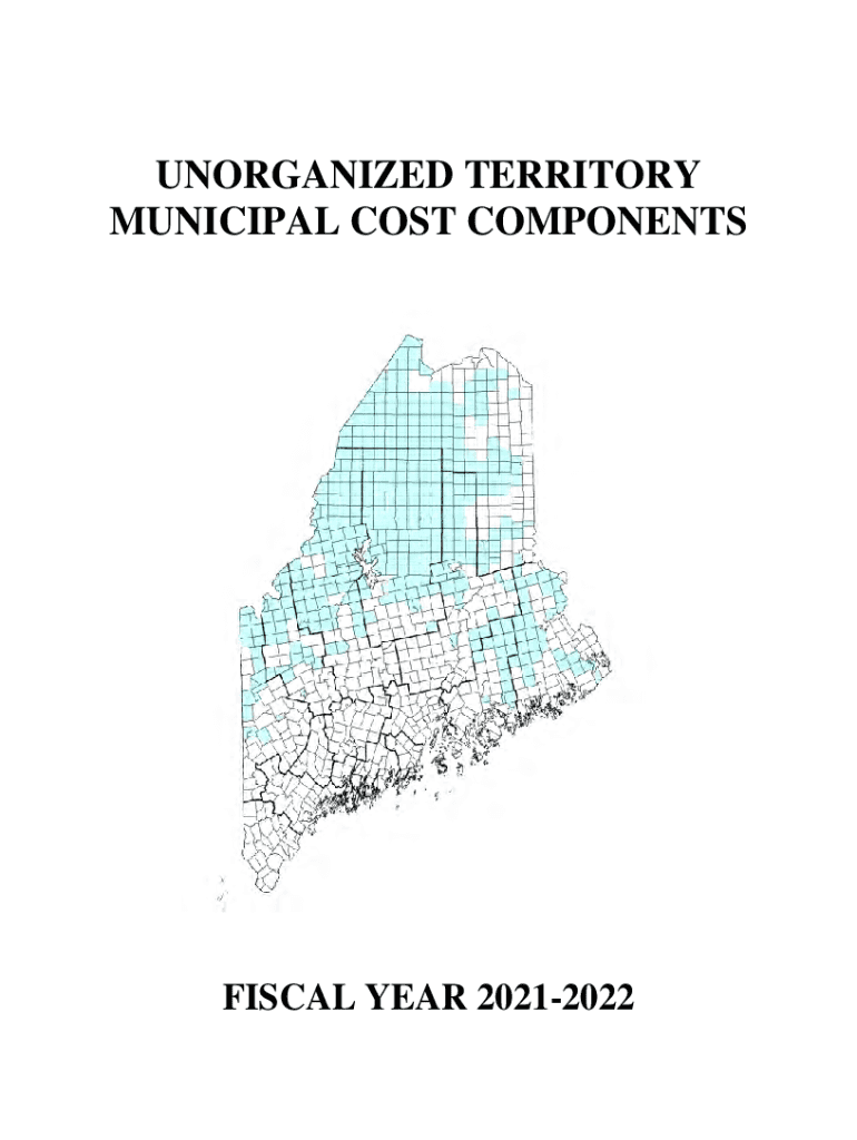 Fillable Online Municipal Cost Component Territory