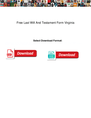 Free Last Will And Testament Form Virginia. Free Last Will And Testament Form Virginia affect