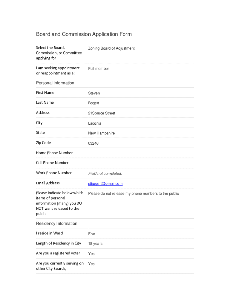 Form preview