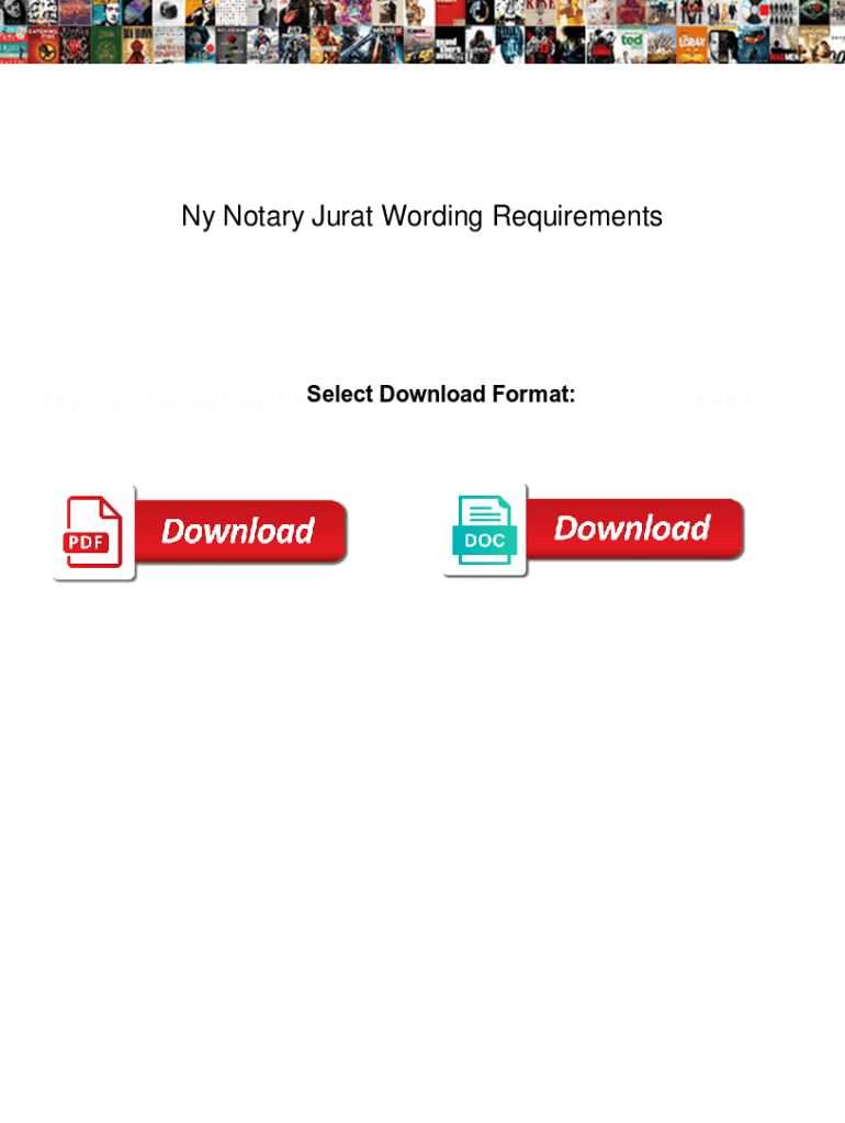 Fillable Online Ny Notary Jurat Wording Requirements. Ny Notary Jurat