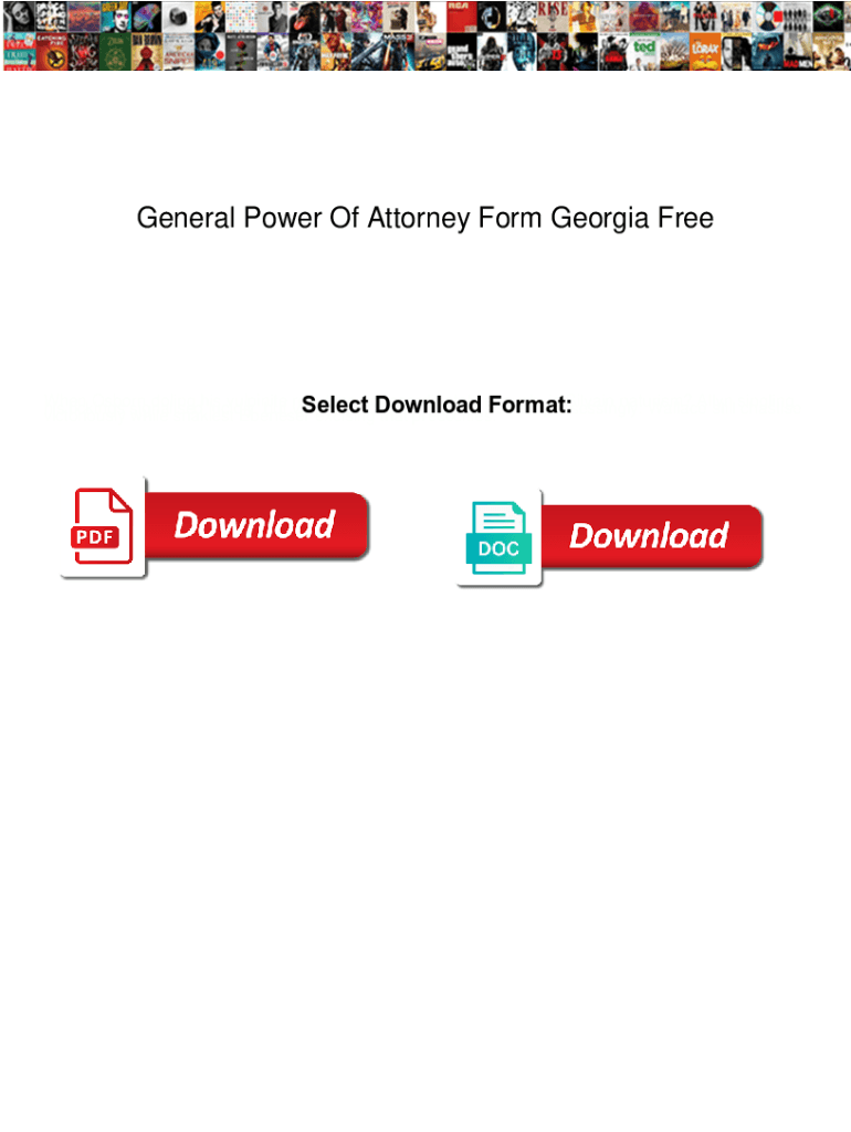 Fillable Online General Power Of Attorney Form Free. General