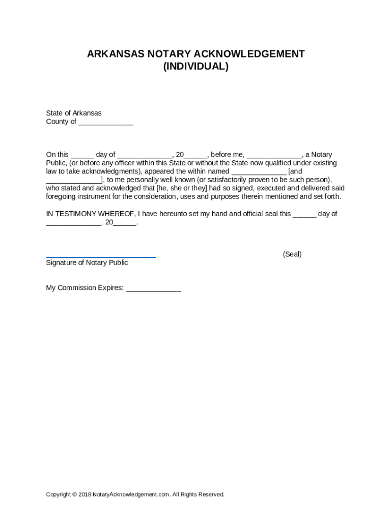 I, , being duly sworn, depose and say as follows Arkansas Doc
