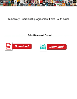 temporary guardianship south africa