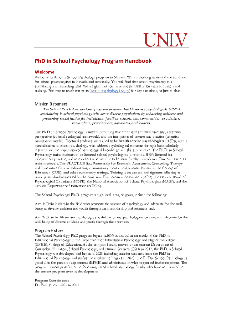 Fillable Online Nevada Department of Education School Psychologist