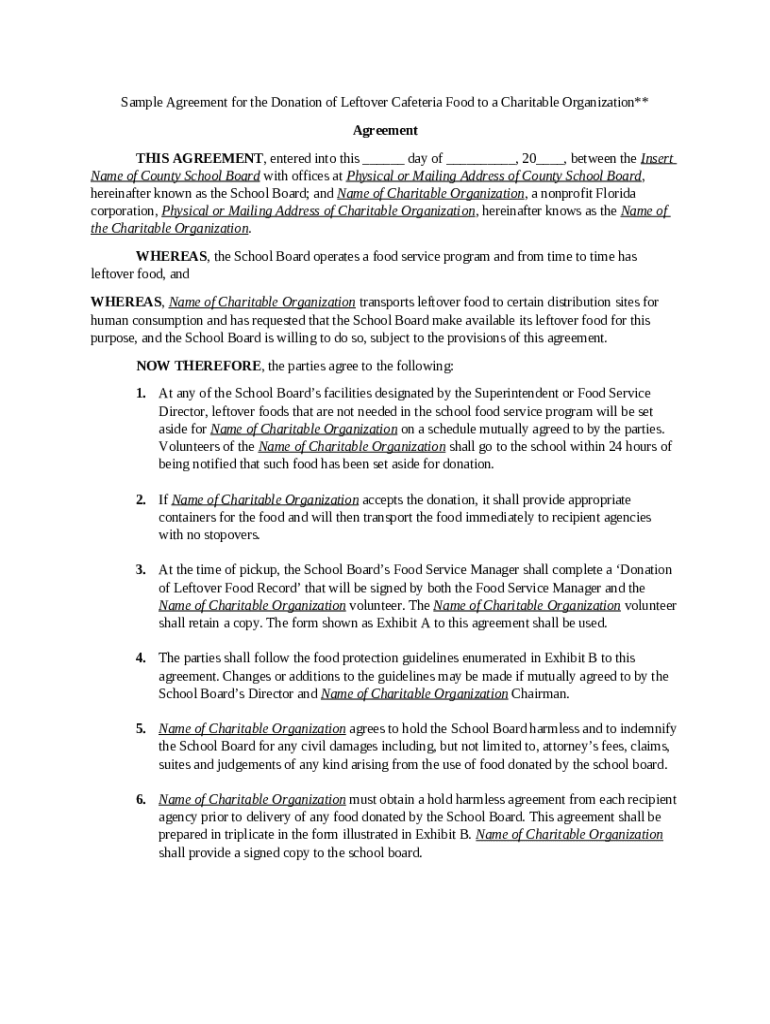 Donation Agreement Download PDF WORD Template Doc Template Donation Agreement Download PDF WORD Template Doc Template