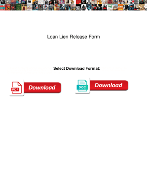 Loan Lien Release Form. Loan Lien Release Form olufsen