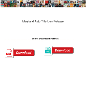 Maryland Auto Title Lien Release. Maryland Auto Title Lien Release marion