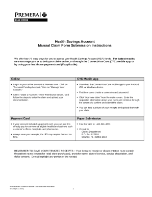 HSA Claim - LifeWise Health Plan of Washington Doc Template | pdfFiller