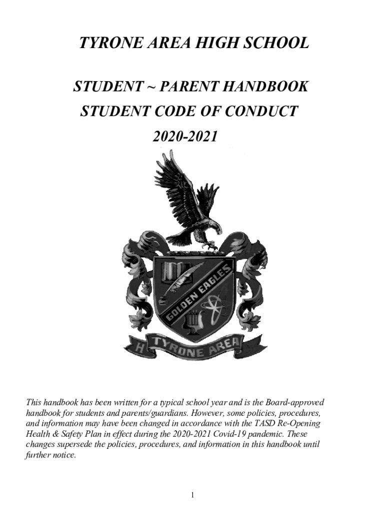 Fillable Online TYRONE AREA MIDDLE SCHOOL tyrone.k12.pa.us Fax Email