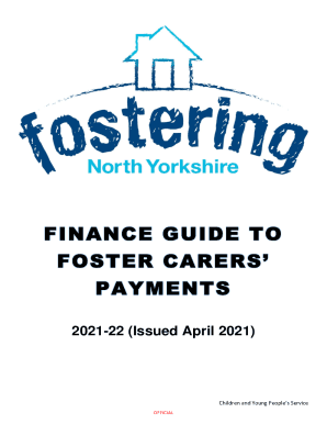 Principles of Payments to Foster Carers