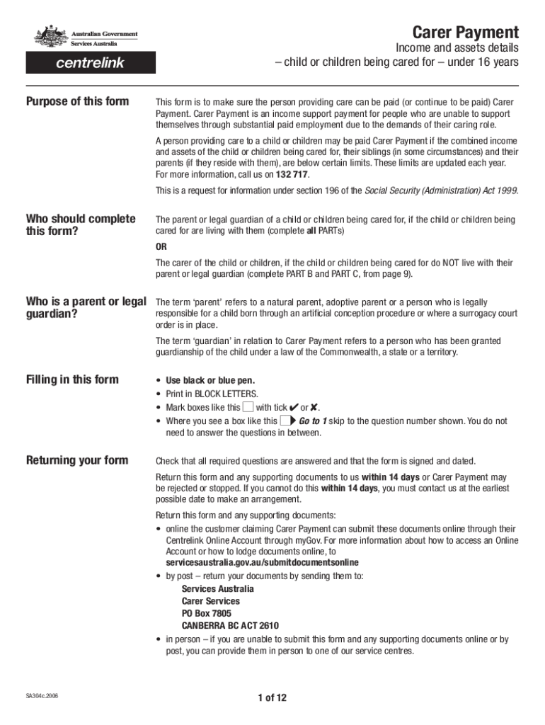 australia carer payment income Preview on Page 1
