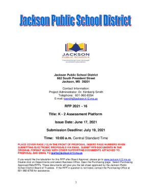 Jackson Public School District 662 South President Street