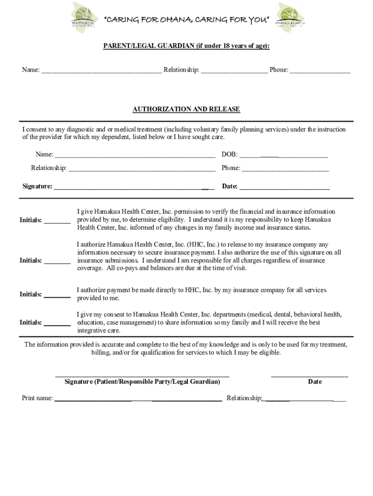 Fillable Online Caregiver Authorization Affidavit Information & Instructions Fax Email Print