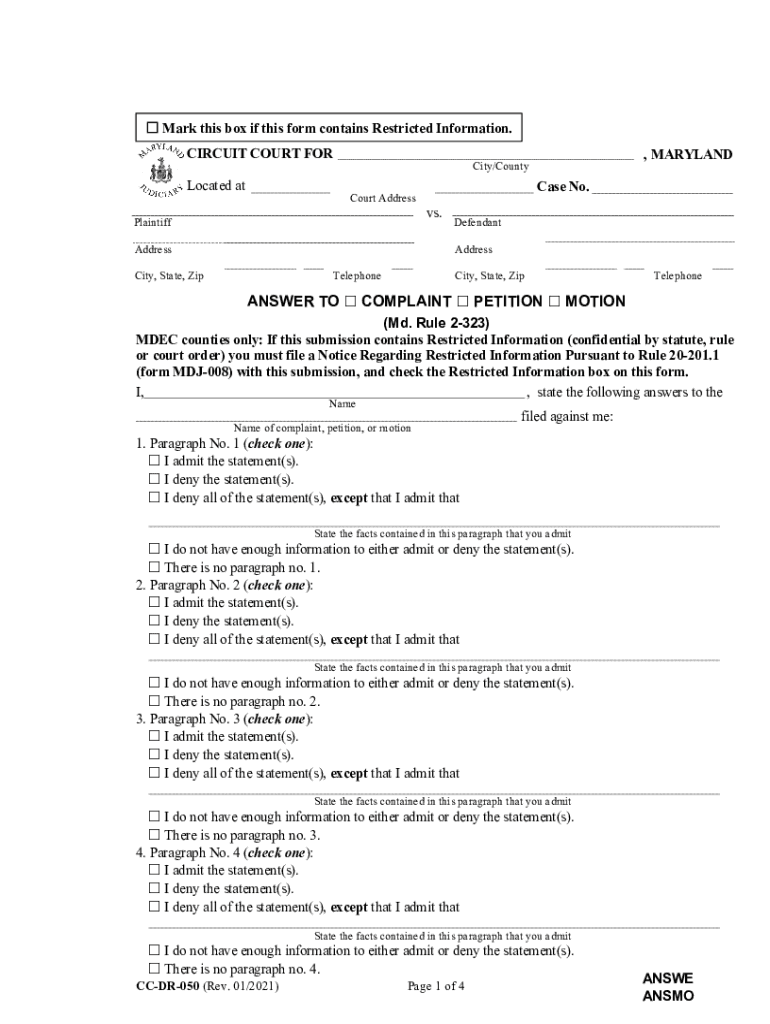 cc dr 050 instructions Preview on Page 1