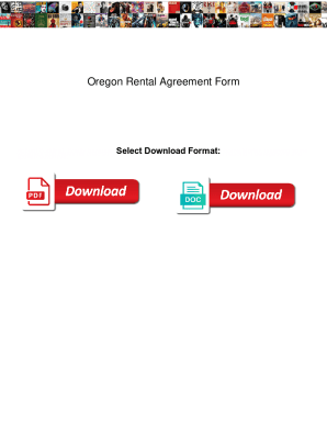 Fillable Online Free Oregon Rental Lease Agreement TemplatesPDFWord ...