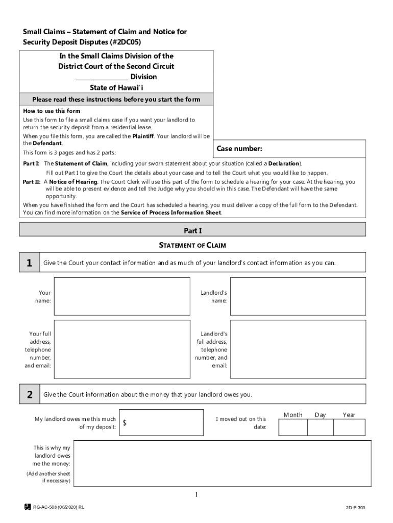 hawaii disagreement residential Preview on Page 1