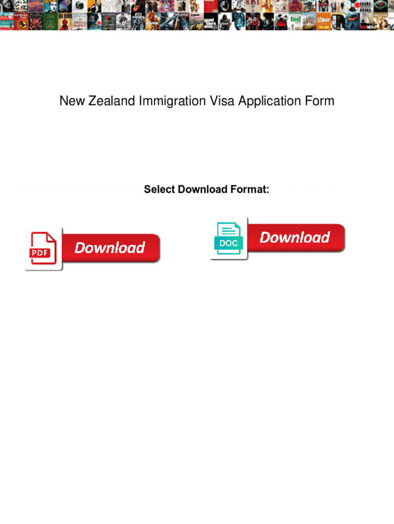 Fillable Online New Zealand Immigration Visa Application Form New Zealand Immigration Visa fillable-online-new-zealand-immigration-visa-application-form-new-zealand-immigration-visa