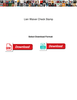 Lien Waiver Check Stamp. Lien Waiver Check Stamp carsaga