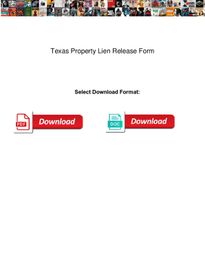 Texas Property Lien Release Form. Texas Property Lien Release Form nmeda