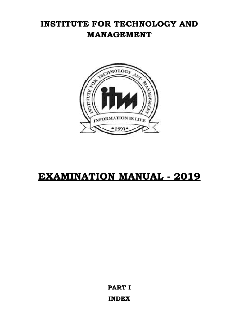 Fillable Online Examination Manual.docx Fax Email Print pdfFiller
