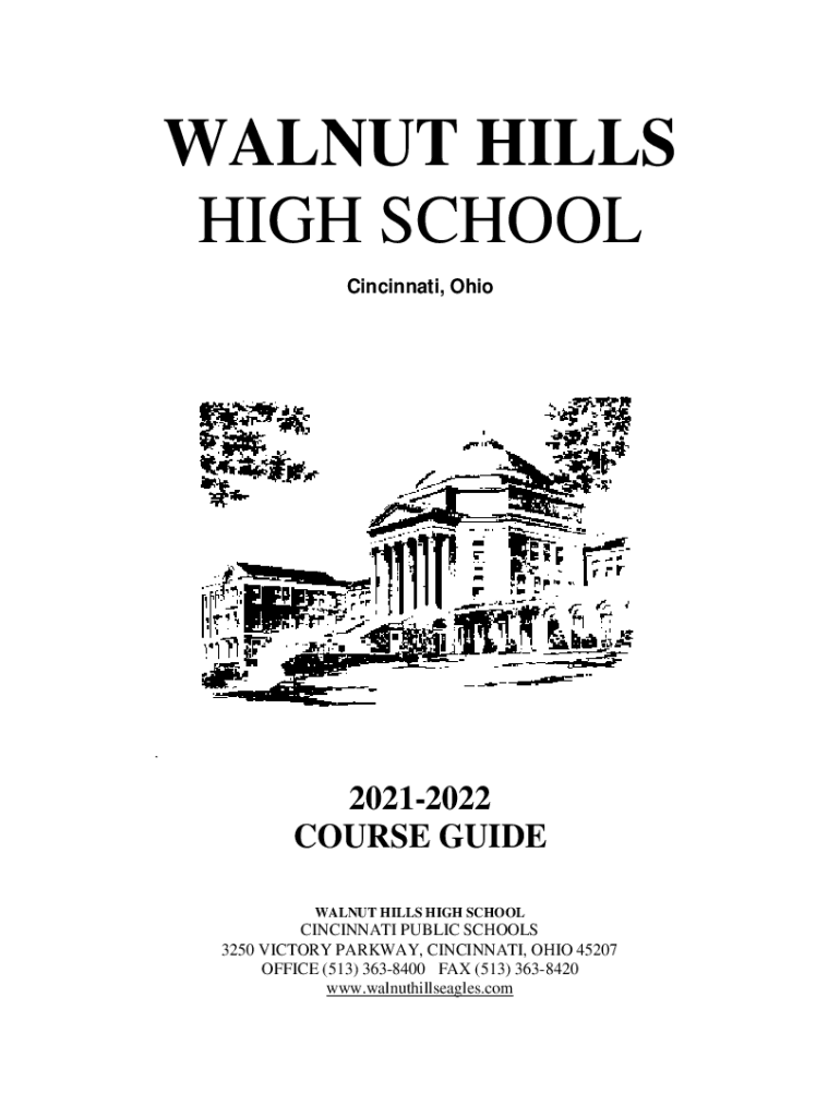 Fillable Online Walnut Hills High School, Cincinnati, OH 45207 Fax