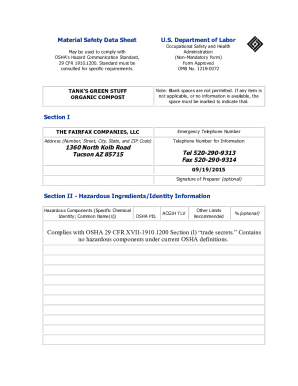 Fillable Online Material Safety Data Sheet - Handprinted ...