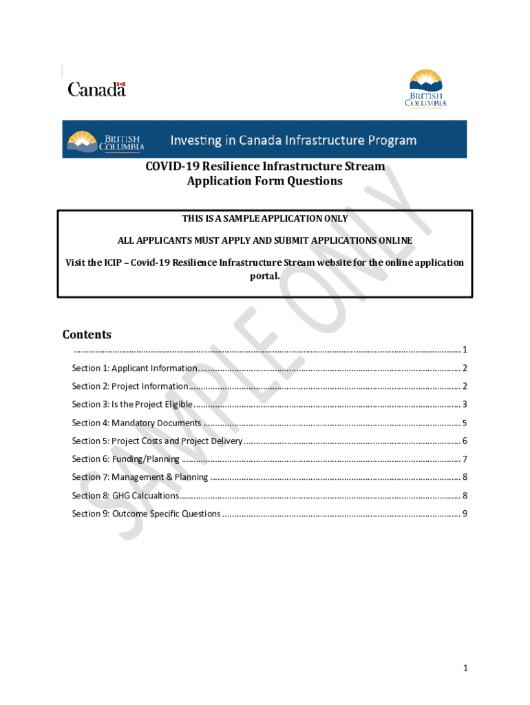 Fillable Online APPLICATION FORM QUESTIONS This is a sample application ...