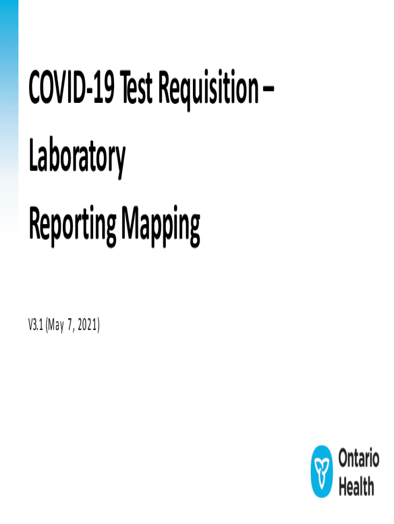 Fillable Online Guidance to reporting COVID19 Lab Based PCR Test