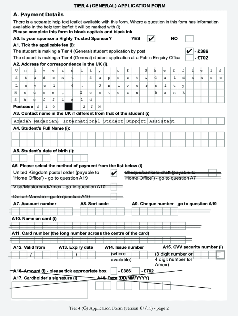 Fillable Online Get The Free Tier 4 Application Form Version 0711 Ukba Fax Email Print Fillable Online Get The Free Tier 4 Application Form Version 0711 Ukba Fax Email Print