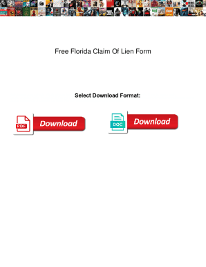Fillable Online Free Florida Claim Of Lien Form. Free Florida Claim Of ...