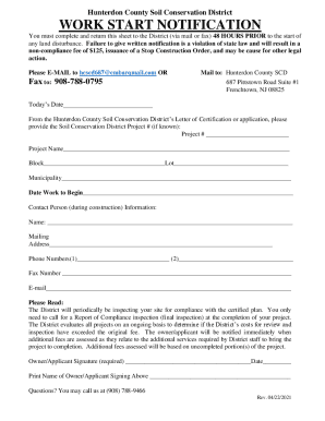 Hunterdon County Soil Conservation District - US Legal Forms