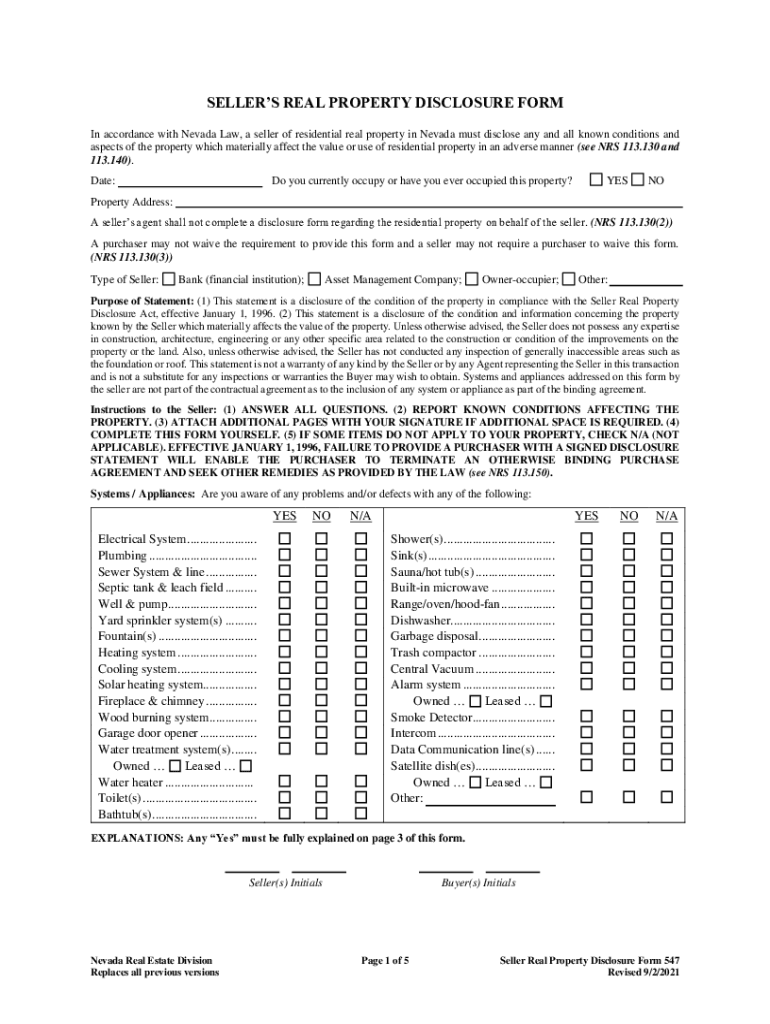 form real property disclosure Preview on Page 1