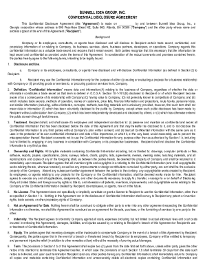 Confidential Disclosure Agreement