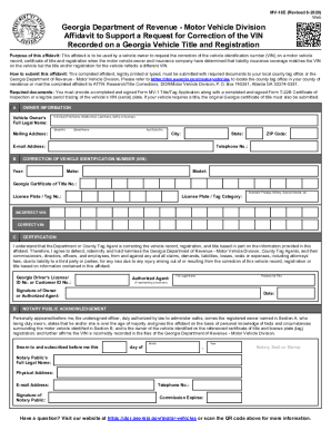 MV-18E (Revised Web Georgia Department of Revenue - Motor ...
