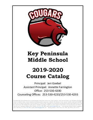 Key Peninsula Middle School 2019-2020 Course Catalog