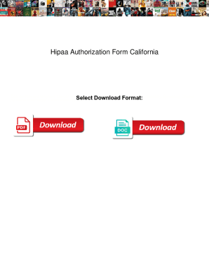 HIPAA Authorization Form California